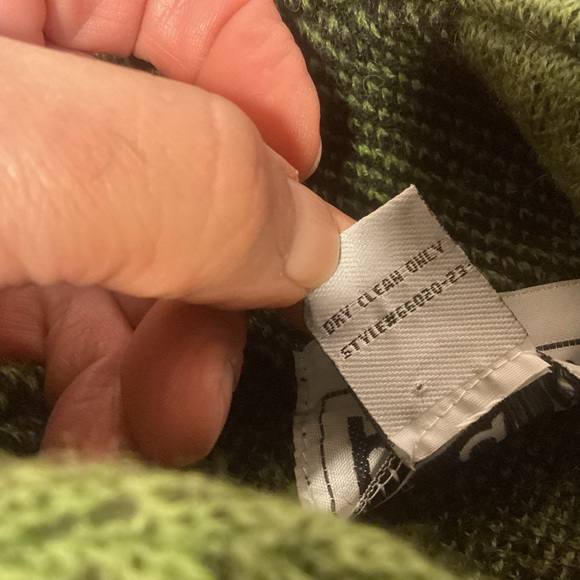 Green & Black Plaid cropped wool jacket womens size medium Keren Hart - Picture 7 of 8